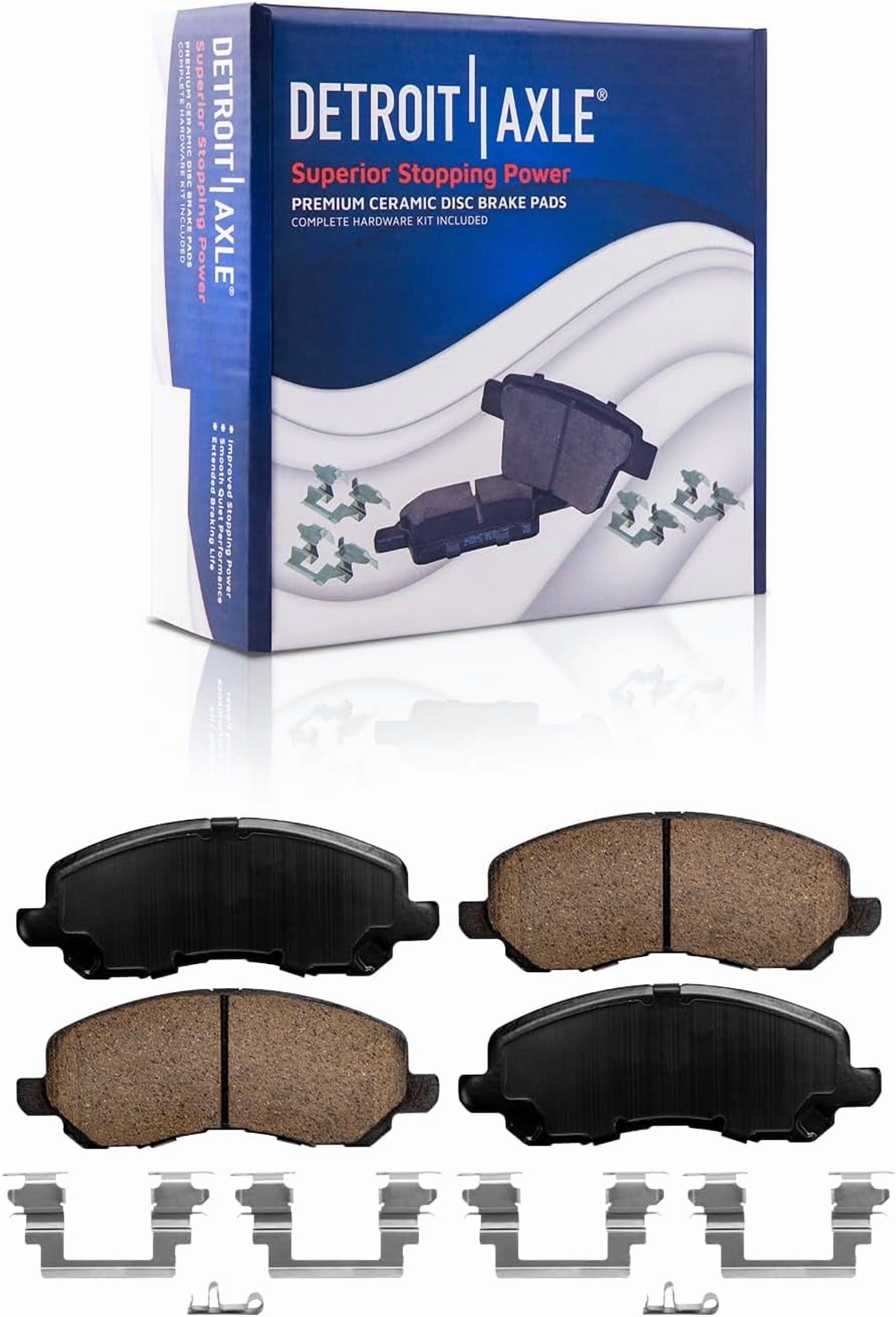 Detroit Axle - Brake Rotors Kit for 2014-2020 Mitsubishi Outlander 2016-2024 Outlander Sport, Disc Brake Rotors Ceramic Brakes Pads Replacement : 11.57" inch Front and 11.89" inch Rear Rotor