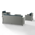 thumbnail image 6 of Crosley Furniture Bradenton 5Pc Outdoor Wicker Sofa Set in Navy & Gray, 6 of 13