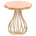 thumbnail image 1 of MOVTOTOP Wood Miniature End Table for Decor Craft Multi Color Wood Metal Tiny House Furniture 2.5x2.5x2.5 Inch, 1 of 7