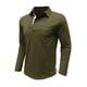 thumbnail image 4 of pstuiky camisas de hombre de manga larga, Camiseta informal de manga larga para hombre, color liso, con solapa, estilo retro. Tops casuales para hombres xxl, 4 of 7