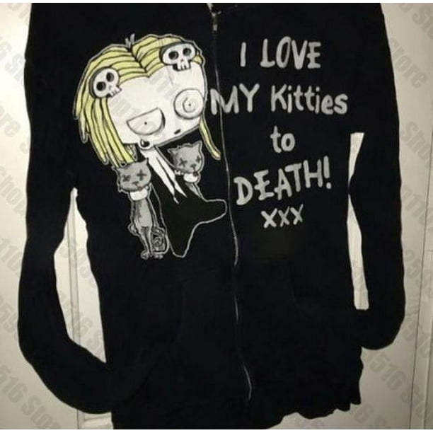 Ropa de mujer, sudaderas con capucha de Halloween, sudaderas para mujer Y2k, camisa con capucha, Sudadera con capucha Harajuku con cremallera, blusa gótica, ropa de otoño para mujer de Anime