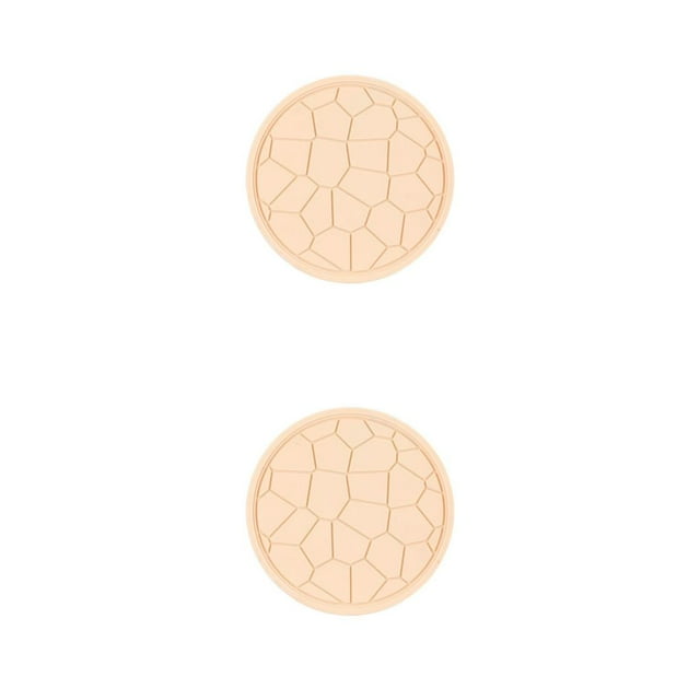 serony 1/2/3 Tapis de Table Rond Chauffe Résistant Anti-Écaillage à l'Huile Set de Table Lavable Hôtel Restaurant Théière Bol Tampon d'Isolation Jaune 2PCS