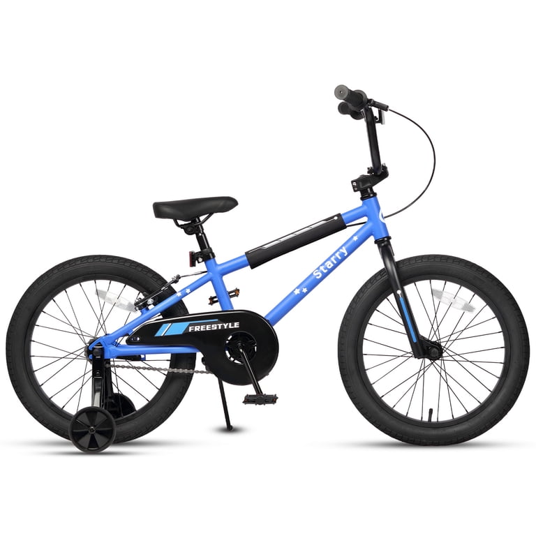 子供用自転車 18インチ BMXスタイル 青 Glerc 18 Inch Little Kids Bike BMX Style Bicycle with Training