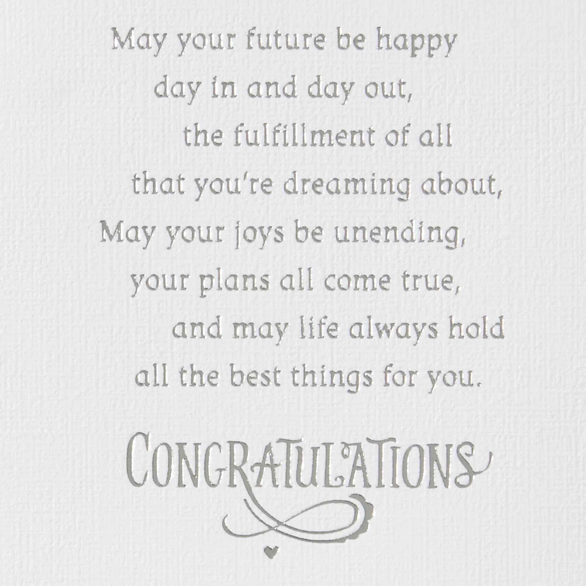 Hallmark Wedding Card (Wishing You Happiness)