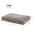 thumbnail image 7 of Happy Hounds Buster Rectangle Pillow Style Dog Bed, Smoke, Large (48 x 36 in.), 7 of 7