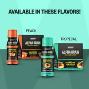 ONNIT Alpha BRAIN® Focus Shot، نكهة استوائية، زجاجات سعة 2.5 أونصة سائلة، 6 عبوات