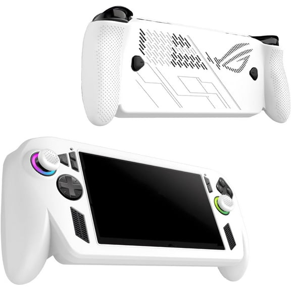 for ROG Xbox Ally X Handheld Game Console Protective case, Soft Silicone Shock-Absorbing Design, Anti-Slip and Anti-Fall Portable, Providing All-Round Protection for Xbox Ally X (White)