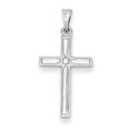 thumbnail image 1 of 14K White Gold Cross Pendant Necklace with Chain, 1 of 2