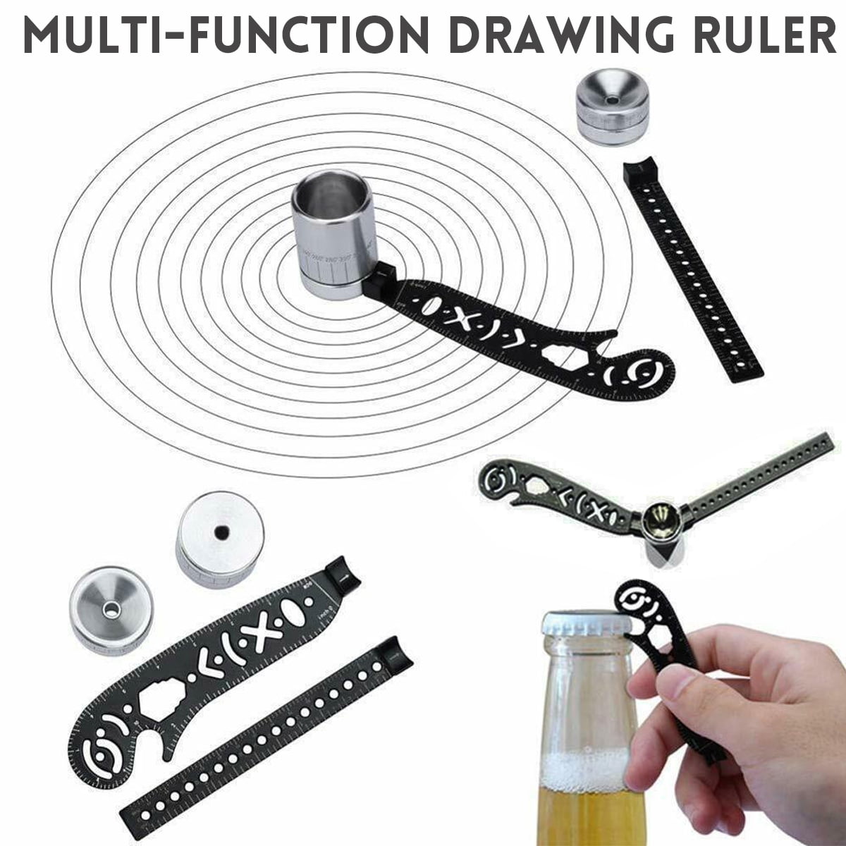 Magnetic Drawing Ruler Multi Function Measurement Tool Sale 30cm E8T4 