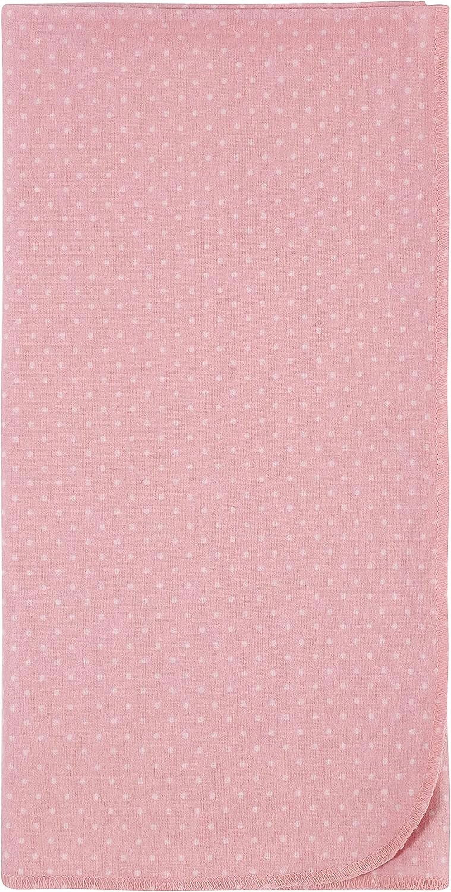 Gerber Baby Girls 100% Cotton Flannel Receiving Blankets, 5-Pack