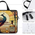 thumbnail image 3 of AWERP Peacock Vintage Art Nouveau Laptop Bag Diving Fabric Soft Carrying Travel Case Tablet Cover Neoprene 15inch, 3 of 5