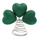thumbnail image 2 of Adorno de árbol de Navidad con forma de corazón de San Patricio, tréboles, decoración de escritorio para interiores y exteriores. chorro de arena, 2 of 7