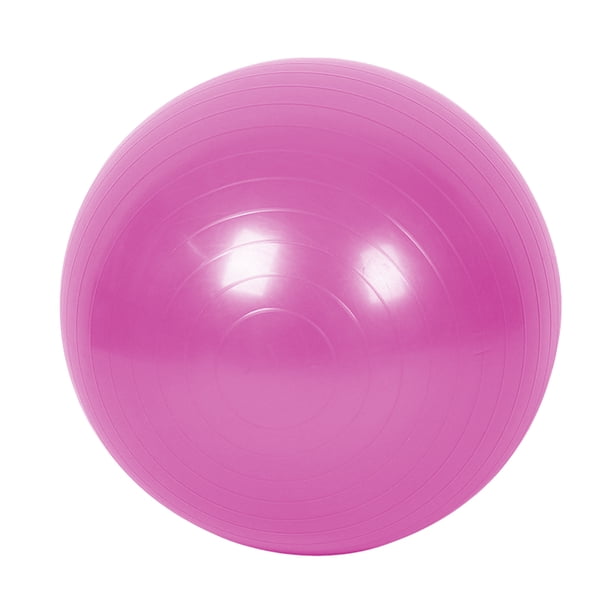 Pelota de yoga - Pelota de ejercicio para entrenamiento pilates Estabilidad - Antiexplosión y antideslizante para fisioterapia, parto, silla de oficina, asientos flexibles, gimnasio en casa, rosa,