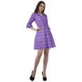 thumbnail image 4 of Moomaya Womens Poly Crepe Shirt Dress Printed Ruffle Sleeves Casual Summer Wear, 4 of 4