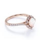 thumbnail image 3 of JeenMata Anillo de Bodas Festoneado de Moissanita y Ópalo de Fuego Natural Princesa de 1,75 Uds en Oro Rosa de 18 K sobre Plata, 3 of 3