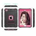 thumbnail image 2 of iPad mini Case; iPad mini 2 Case, iPad mini 3 Case, Dteck Shockproof Stand Kids Case Protective Cover, Black / Rose, 2 of 6