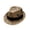 A-Khaki557, variant on Yuanlong Fedora Hats Coconut tree print strap Woven Straw Jazz Hat Summer Beach Lightweight Breathable Sun Hat For Men Women