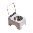 thumbnail image 1 of Tazón de gato con bocadillo de soporte Protege el cuello de mascota Alimentador de mascotas inteligente para gatos suministros de mascotas de Tazón de acero inoxidable, 1 of 8