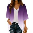thumbnail image 2 of Xuyuer Cardigan for Women 3/4 Sleeve Lightweight Summer Kimono Cardigan Loose Beach Cover Up 2026 Summer Cardigan Casual V Neck Cute Tops Floral Kimono Summer Short Cover Ups, 2 of 7