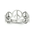 thumbnail image 1 of 925 Sterling Silver Peace Ring, 1 of 6