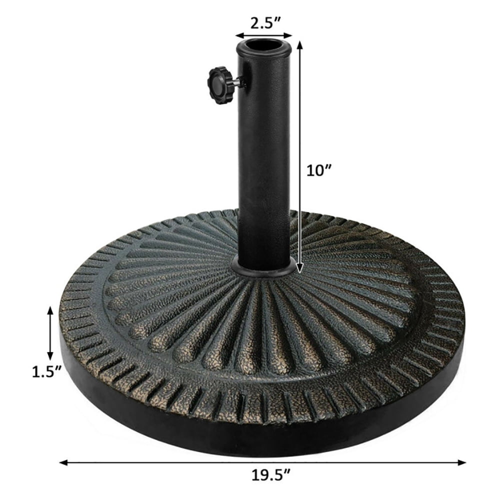 Aimee Lii 31.5 lbs Market Heavy-Duty Outdoor Stand Bronze Umbrella Base, Patio Umbrella Base Aimee Lii 31.5 lbs Market Heavy-Duty Outdoor Stand Bronze Umbrella Base, Patio Umbrella Base