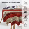 thumbnail image 5 of Usa American Flag July 4th Memorial Day Patriotic Round Tablecloth Waterproof Wipeable Tablecloth Cover Home Restaurant Kitchen Picnic Party Decoration 60 Inch Circular Tablecloth for 20-47 Inch, 5 of 6
