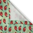 thumbnail image 3 of Ambesonne Ladybug Kitchen Curtains, Spring Season Fauna, 55"x39", Pale Green Vermilion, 3 of 3