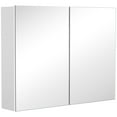 thumbnail image 1 of HOMCOM Armoire à Pharmacie Murale avec Miroir Tablette Réglable 2 Portes, 1 of 10