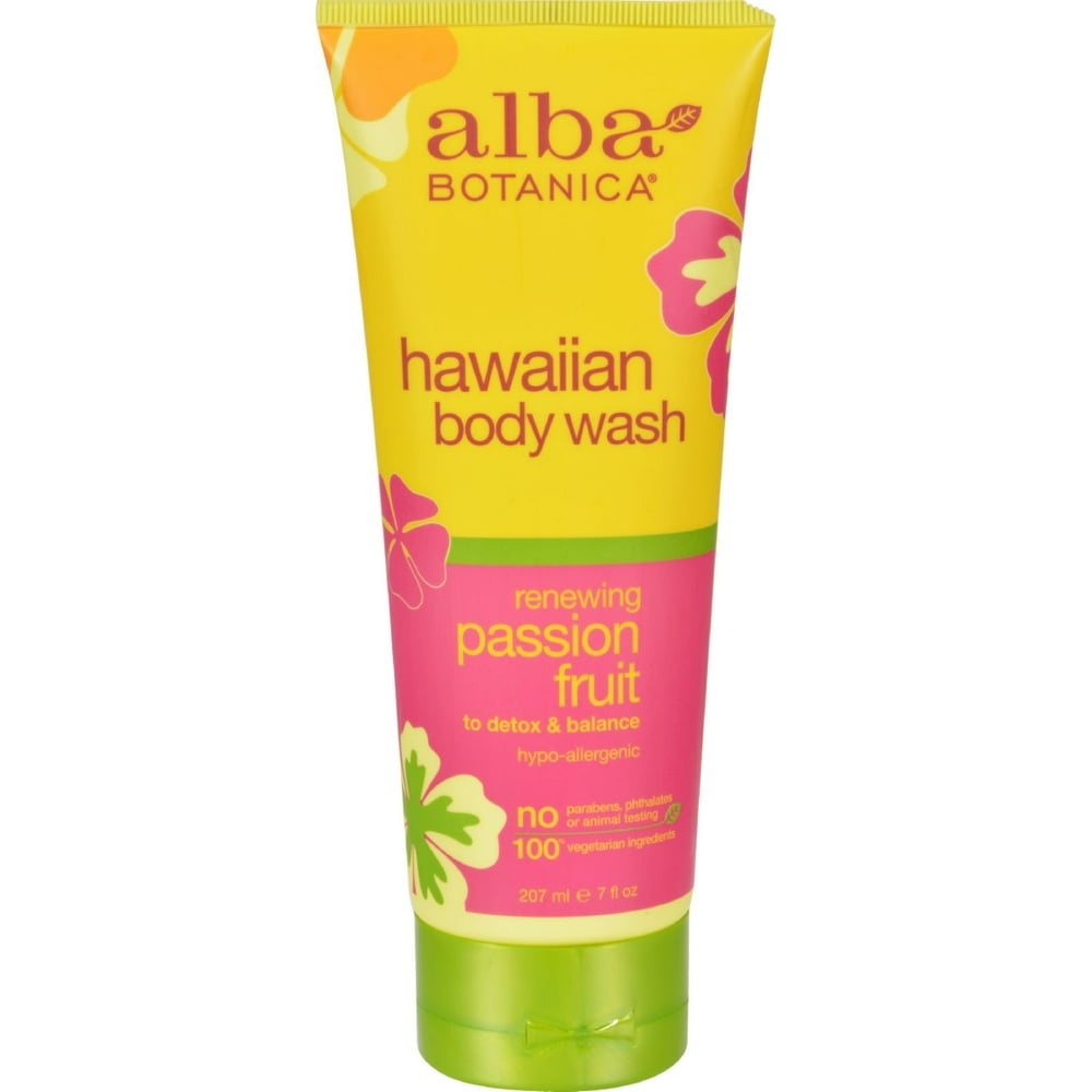 Alba Botanica Hawaiian Body Wash Passion Fruit 7 fl oz