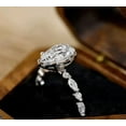 thumbnail image 4 of 14K White Gold Plated 2Ct pear Cut Lab-Created Diamond Women Wedding Ring, 4 of 4