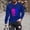 Blue, variant on Royisotas Mens T Shirts Long Sleeve Loose Fit Graphic Tops Big and Tall Casual Fashion Pullover Crewneck Shirts for Men