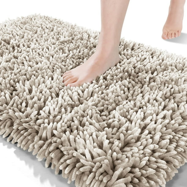 Alfombra de baño Yimobra, suave, absorbente y antideslizante, 80 x 50 cm