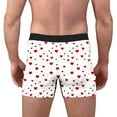 thumbnail image 5 of Vetsdori Hombre Underwear for Men Heart Print Stretch Breathable White Soft Flex Mens Boxer Shorts, 5 of 6