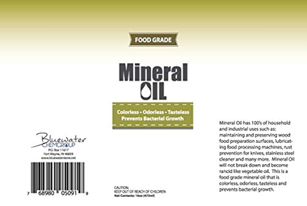 Sanco Premium Food Grade Mineral Oil 16oz Butcher Block Oil and Conditioner