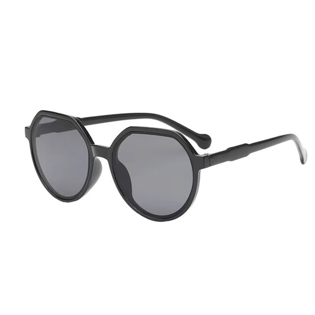 Round Sunglasses for Everyday Style with Solid Color and Color Blocking Design in Glasses Category