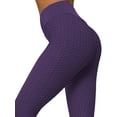 thumbnail image 3 of YouLoveIt Women Yoga Leggings High Waisted Butt Lifting Leggings Women Solid Stretch Compression Pants Textured Yoga Tights Workout Running Butt Lift Tights, 3 of 7