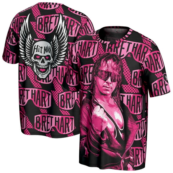 Men's ProSphere Black Bret Hart Superstar T-Shirt