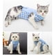 thumbnail image 4 of Trajes de recuperación para gatos para heridas abdominales o enfermedades de la piel, alternativas de collares electrónicos transpirables para gatos y perros, antilame (m, azul) PenghuiLiu 9024719114897, 4 of 5