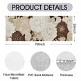 thumbnail image 3 of Washable 2x6 ft Runner Rug, Non-Slip Soft Low Profile Kitchen Runner Rug, Modern Abstract Geometric Floral Rug for Kitchen, Hallway, Laundry Room & Bedroom, Brown, 3 of 6