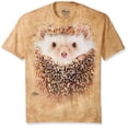 thumbnail image 1 of Adult Orange 100% Cotton Big Face Hedgehog T-Shirt NEW, 1 of 2