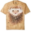 Adult Orange 100% Cotton Big Face Hedgehog T-Shirt NEW