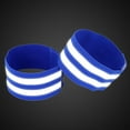 thumbnail image 3 of Unique Bargains 8pcs Reflective Bands for Arm Armbands High Visibility Night Cycling Riding Reflector Tape Straps Blue, 3 of 6