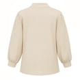 thumbnail image 2 of Blusa George para Mujer, Manga 3/4 Beige Talla G, 2 of 4