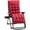 Red, variant on Semicircular Wooden Garden Bench, Wrap Around Park Bench for Yard Patio, Natural Outdoor Seating for Lawn Deck