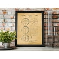thumbnail image 2 of Original Basketball Artwork Submitted In 1929 - Basket Ball - Patent Art Print, 2 of 2
