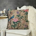 thumbnail image 2 of SHANXI Vintage Floral Throw Pillow Covers Flower Blue Birds Beige Outdoor Farmhouse Summer Fall Decorations Decorative Throw Pillows Cases for Home Living Room Couch Decor 20x20in, 2 of 5