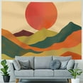 thumbnail image 4 of Nawypu Boho Mountain Tapestry Sun Mid Century Abstract Sunset Landscape Forest Tapestry Wall Hanging Sunrise Nature Scenery Minimalist Aesthetic Geometric Wall Tapestries for Bedroom Dorm, 4 of 6