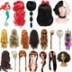 thumbnail image 2 of Disney Frozen Princess Girls Anna Elsa Cosplay peluca niños Sirenita Ariel peluca roja Jasmine Rapunzel Belle accesorios para el cabello Gao Jinjia LED, 2 of 2