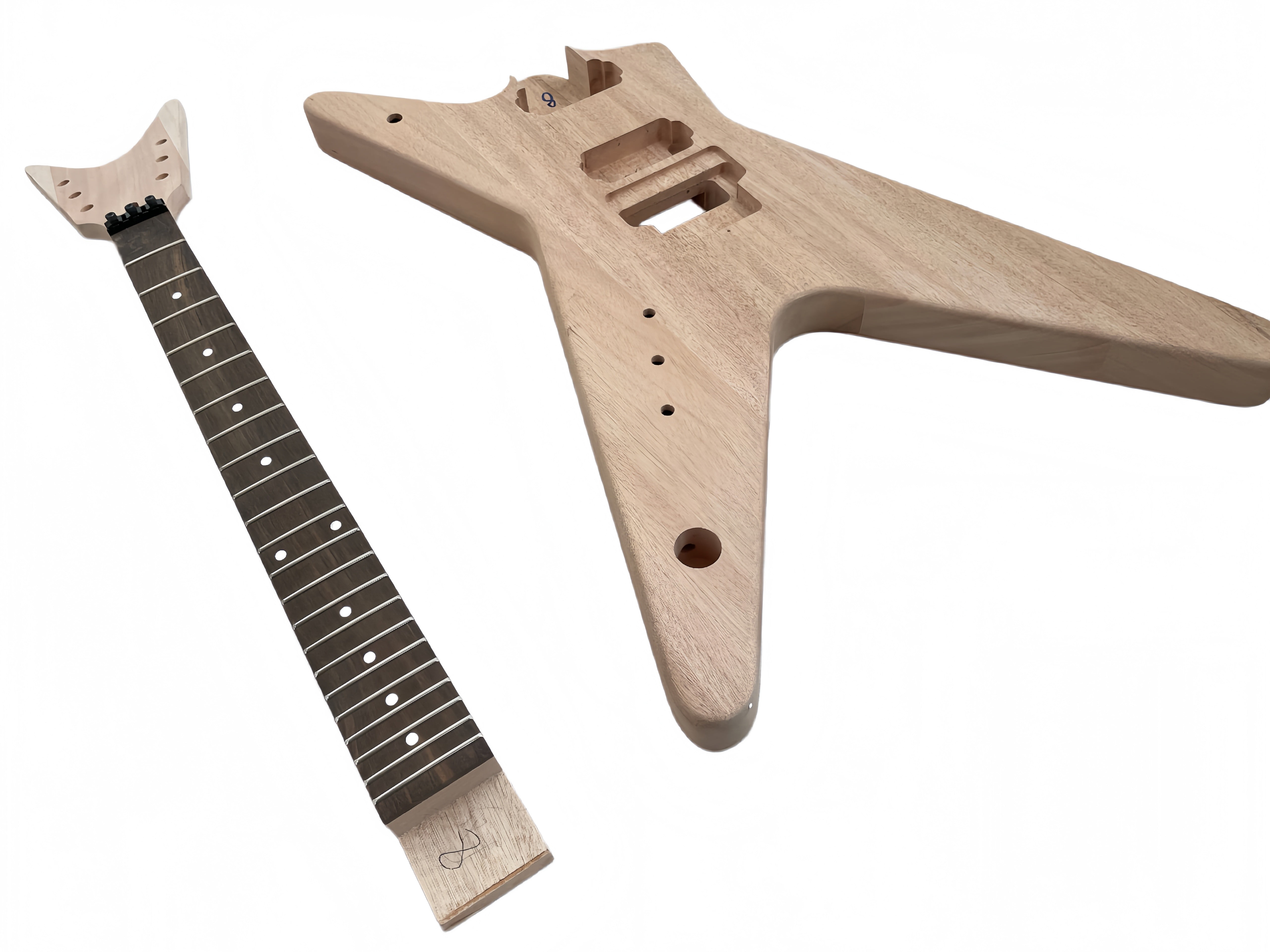 DIY Electric Guitar Kit Dime bag ML-Style Mahogany Body Rosewood Fretboard Left Hand  Maverick