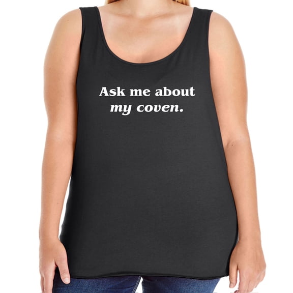 Ask Me About My Coven Womens Tank Top